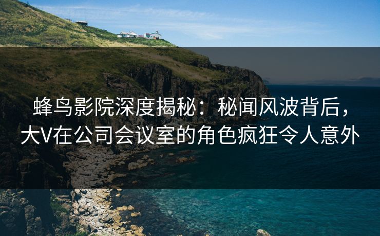 蜂鸟影院深度揭秘：秘闻风波背后，大V在公司会议室的角色疯狂令人意外