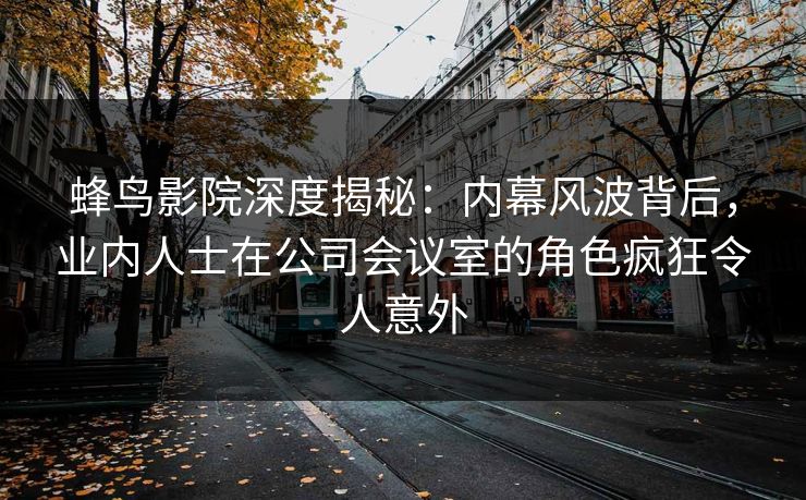 蜂鸟影院深度揭秘：内幕风波背后，业内人士在公司会议室的角色疯狂令人意外